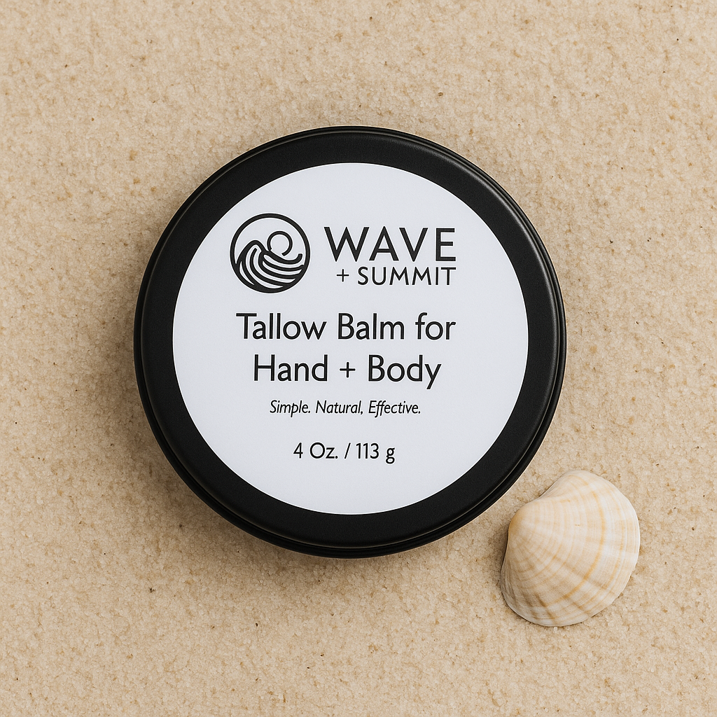 Wave + Summit 4 oz. Tallow Balm - Sandy Footprints